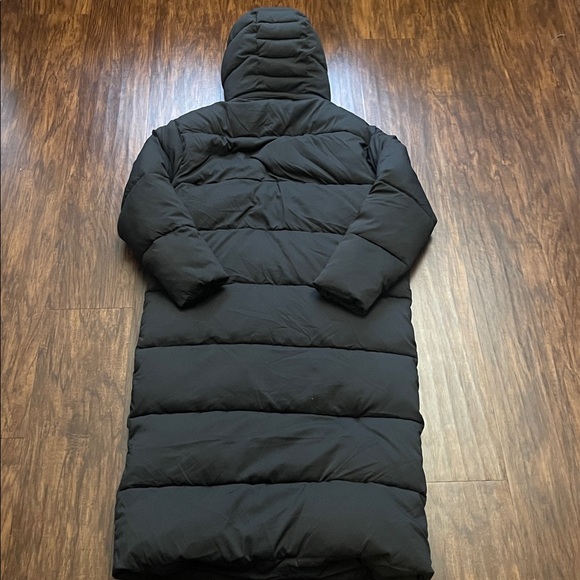NWT Girlfriend Collective Black Long Puffer Winter Coat large - Picture 6 of 16